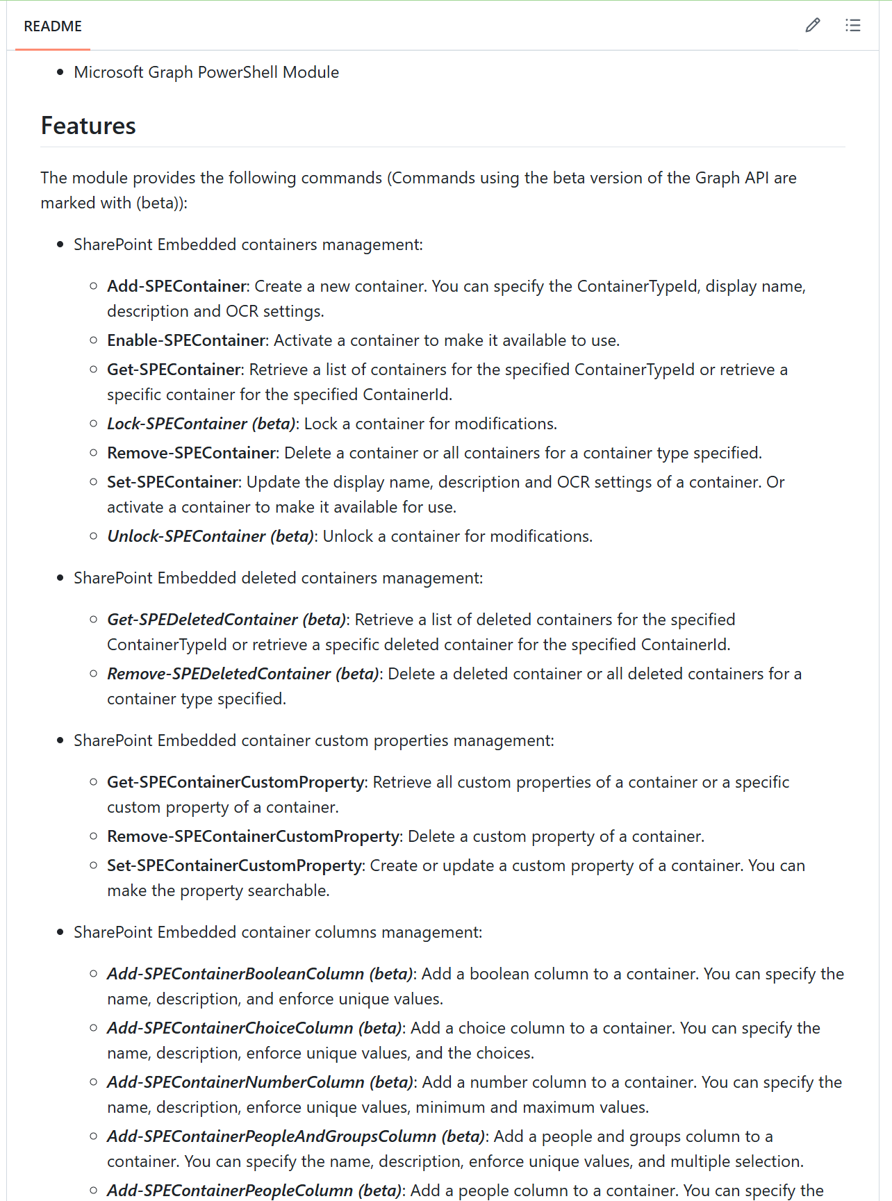 Example showcase of me-spe-powershell-commands for SharePoint enterprise automation